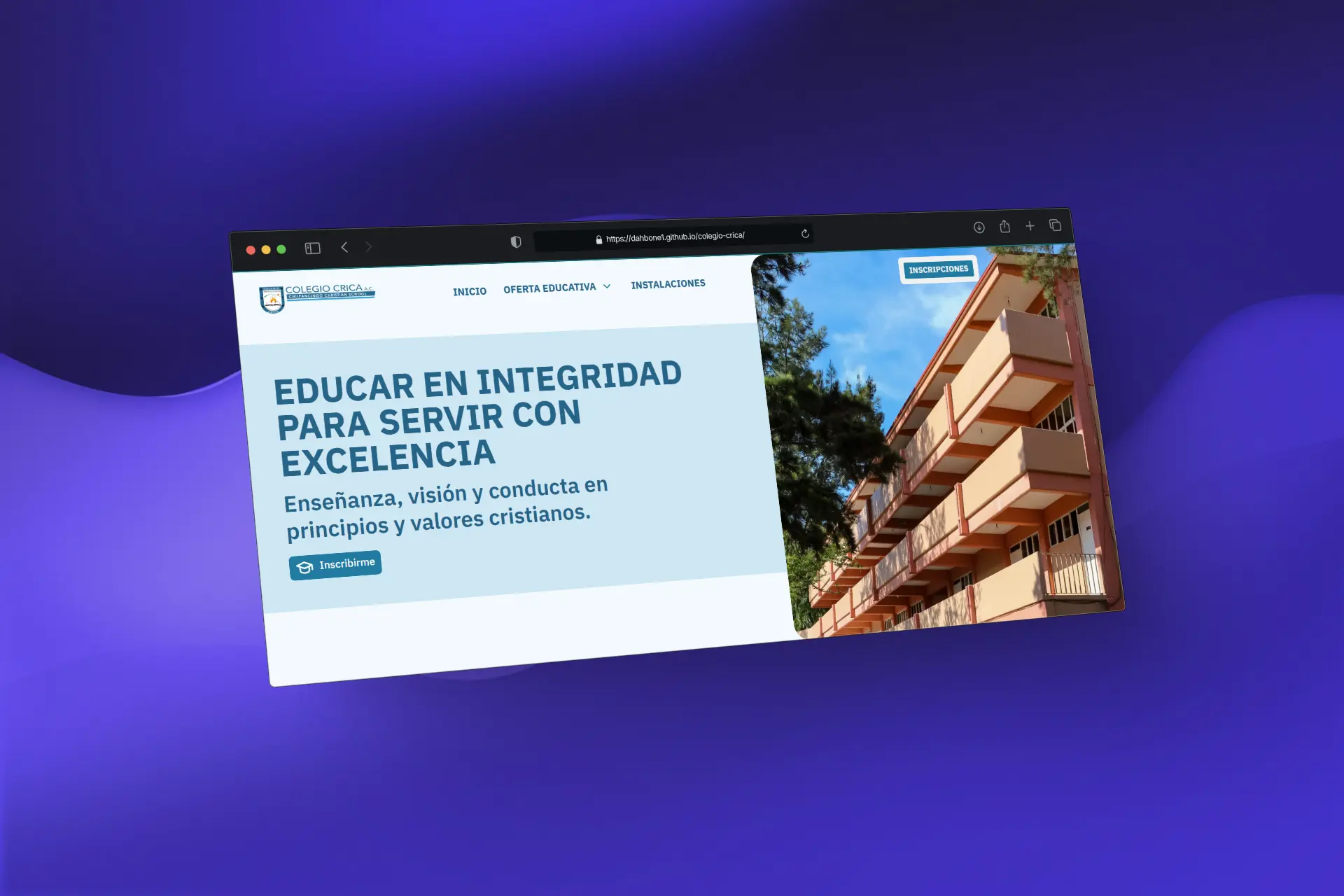 Captura de pantalla del proyecto /img/Crica.webp